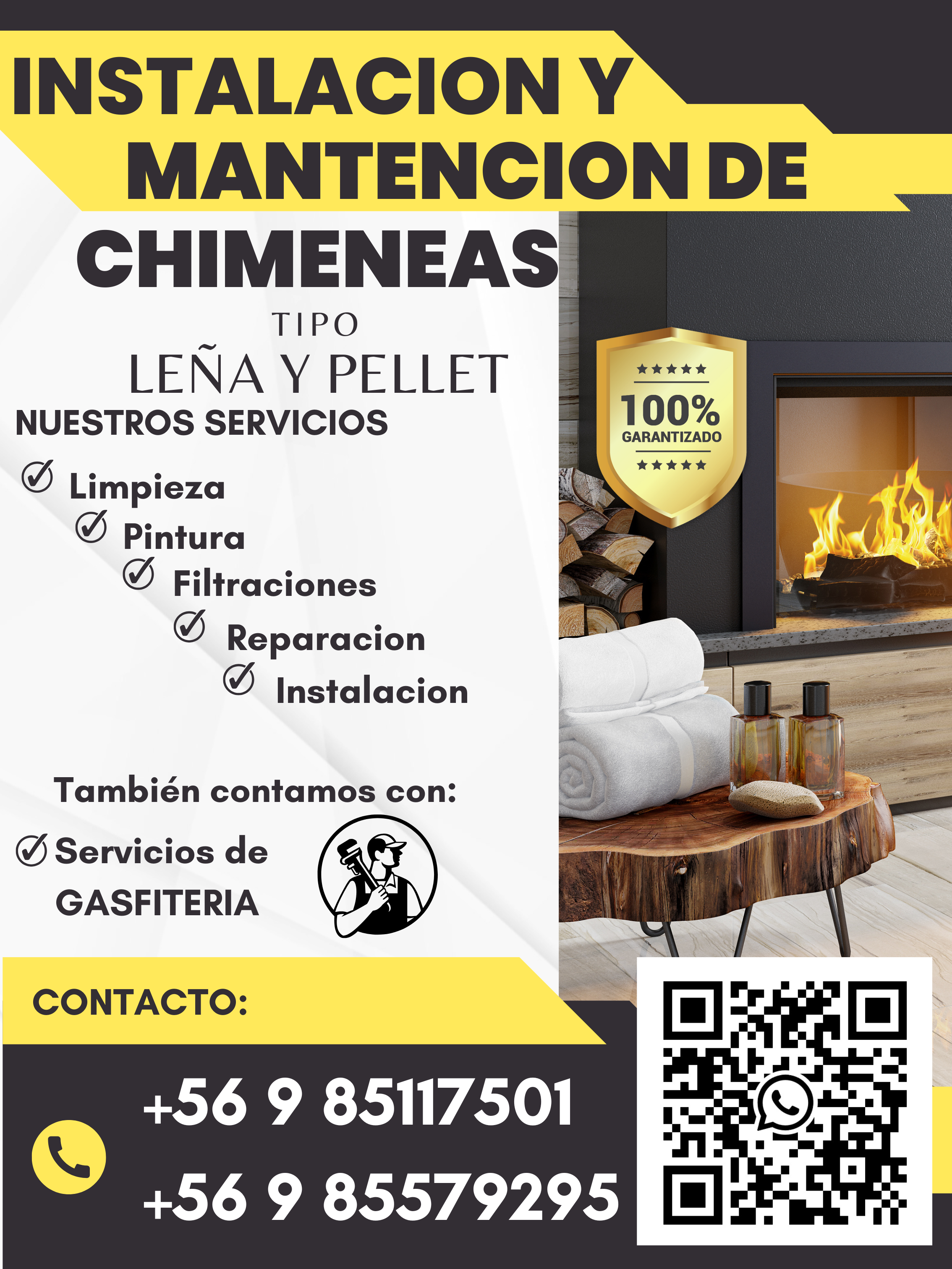 Black and Yellow  Modern Home Renovation Service Instagram Post (60 x 80 cm).png