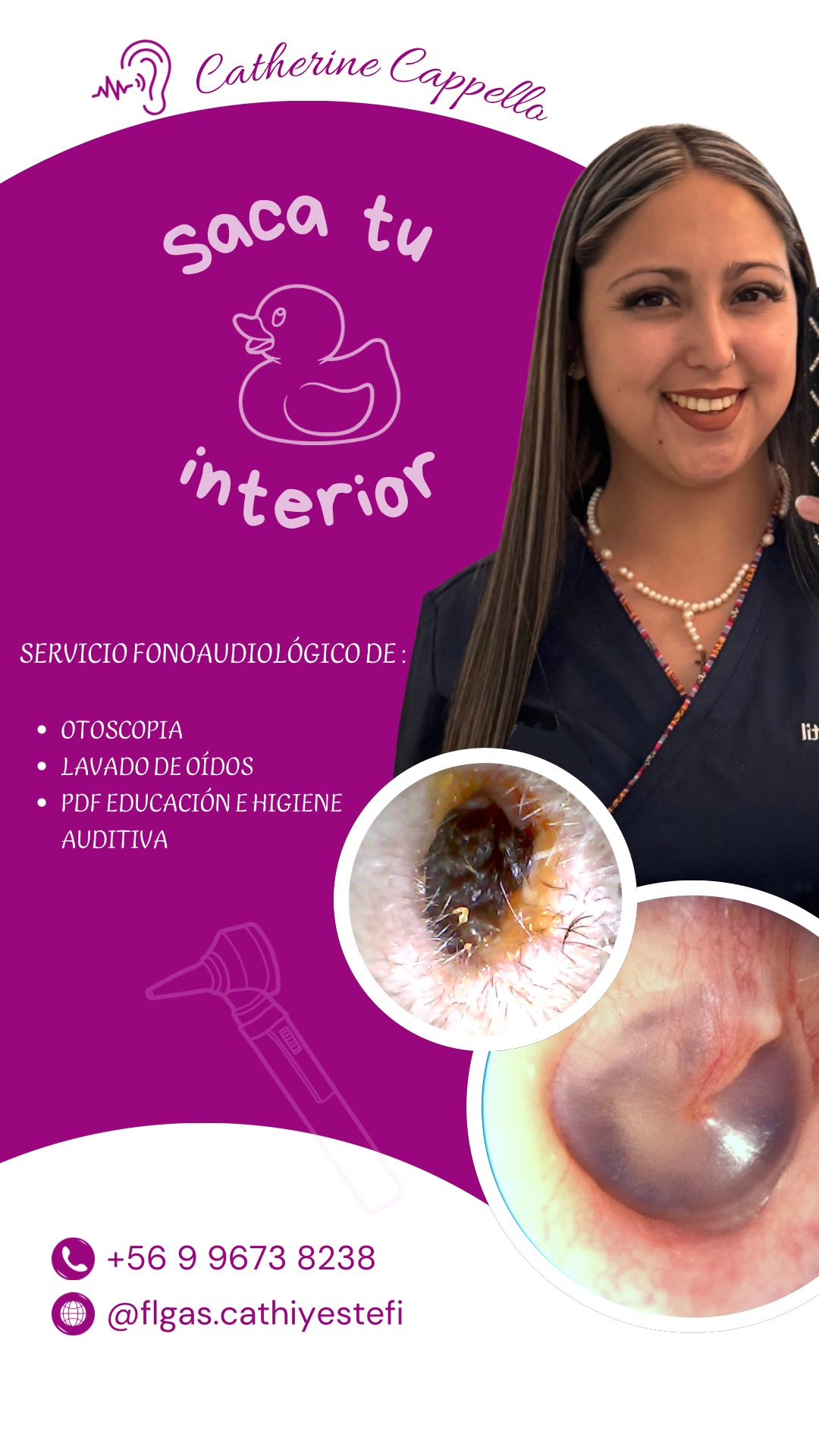 Blue and White Modern Ear Wax Removal Clinic Flyer (Tu historia).jpeg