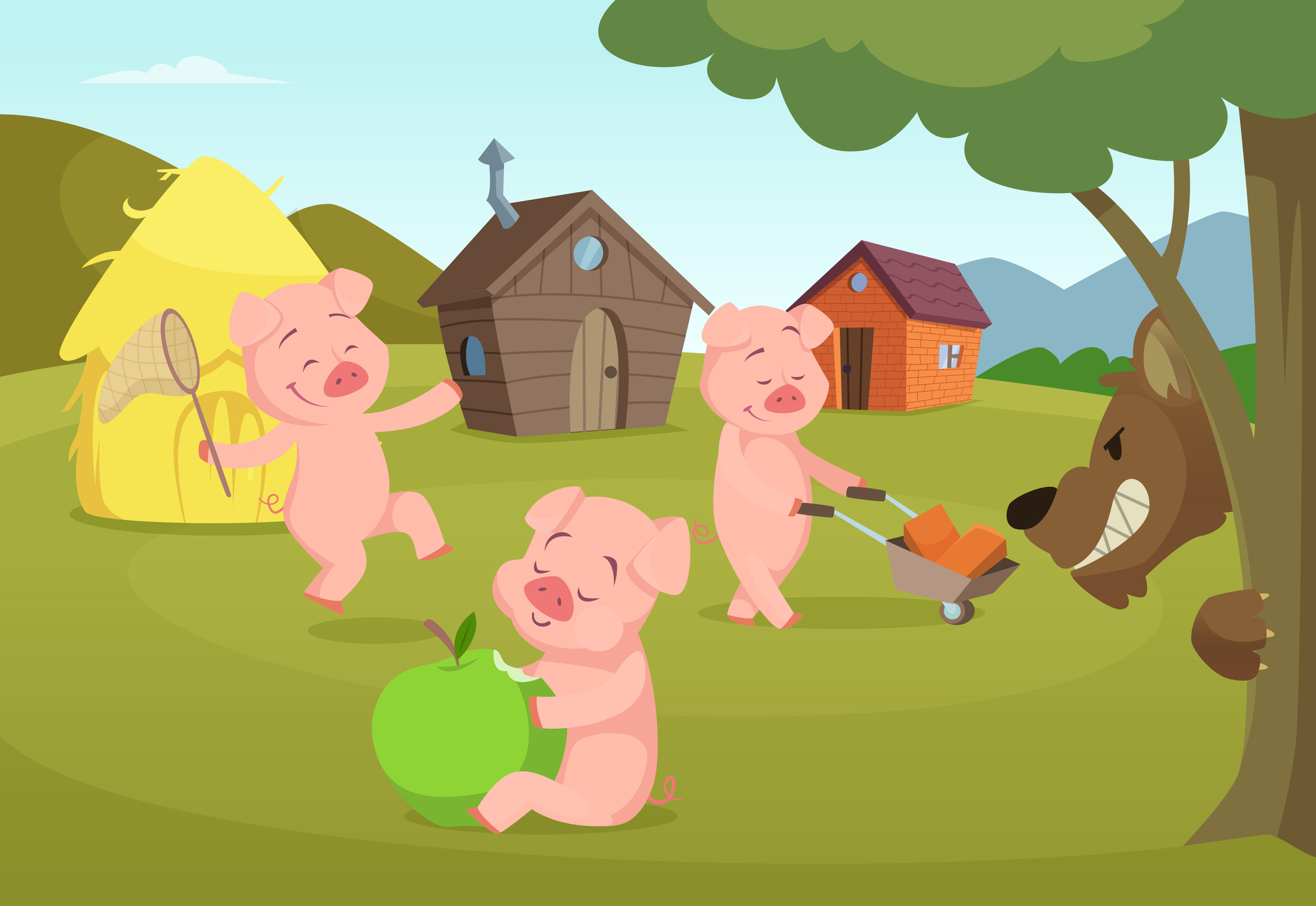 Los tres chanchitos desobedientes