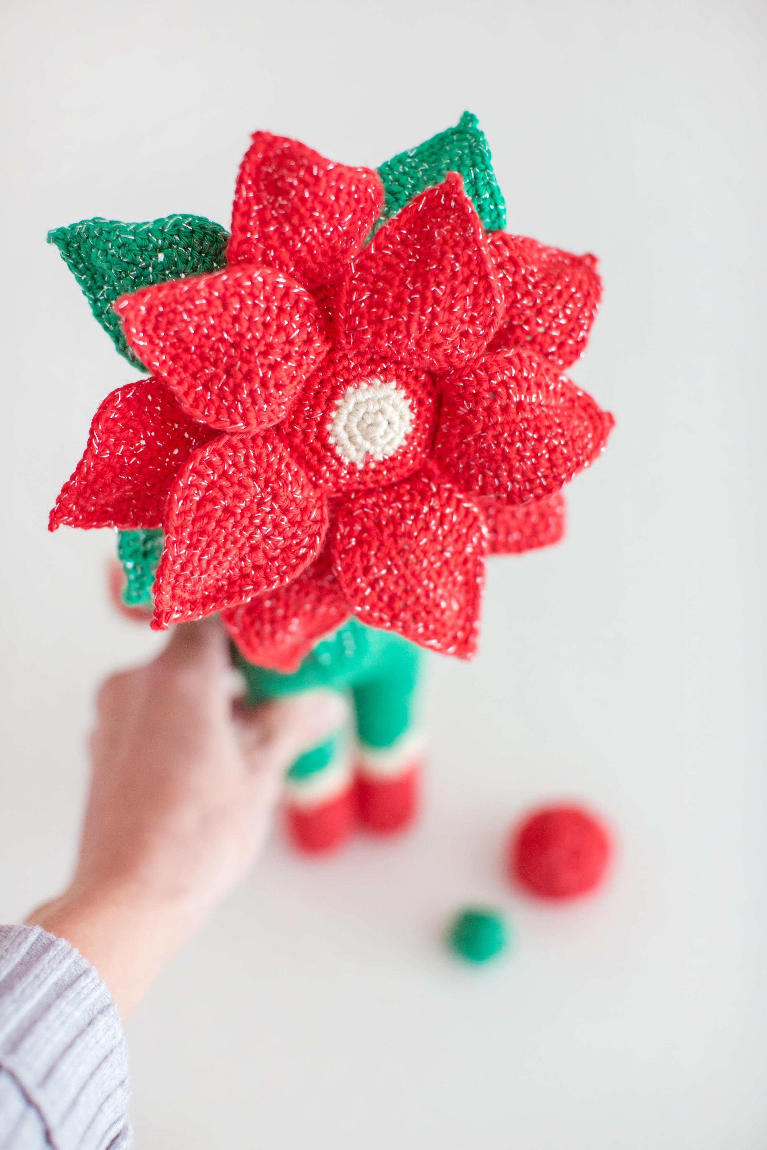 Taller crochet flor de noche buena