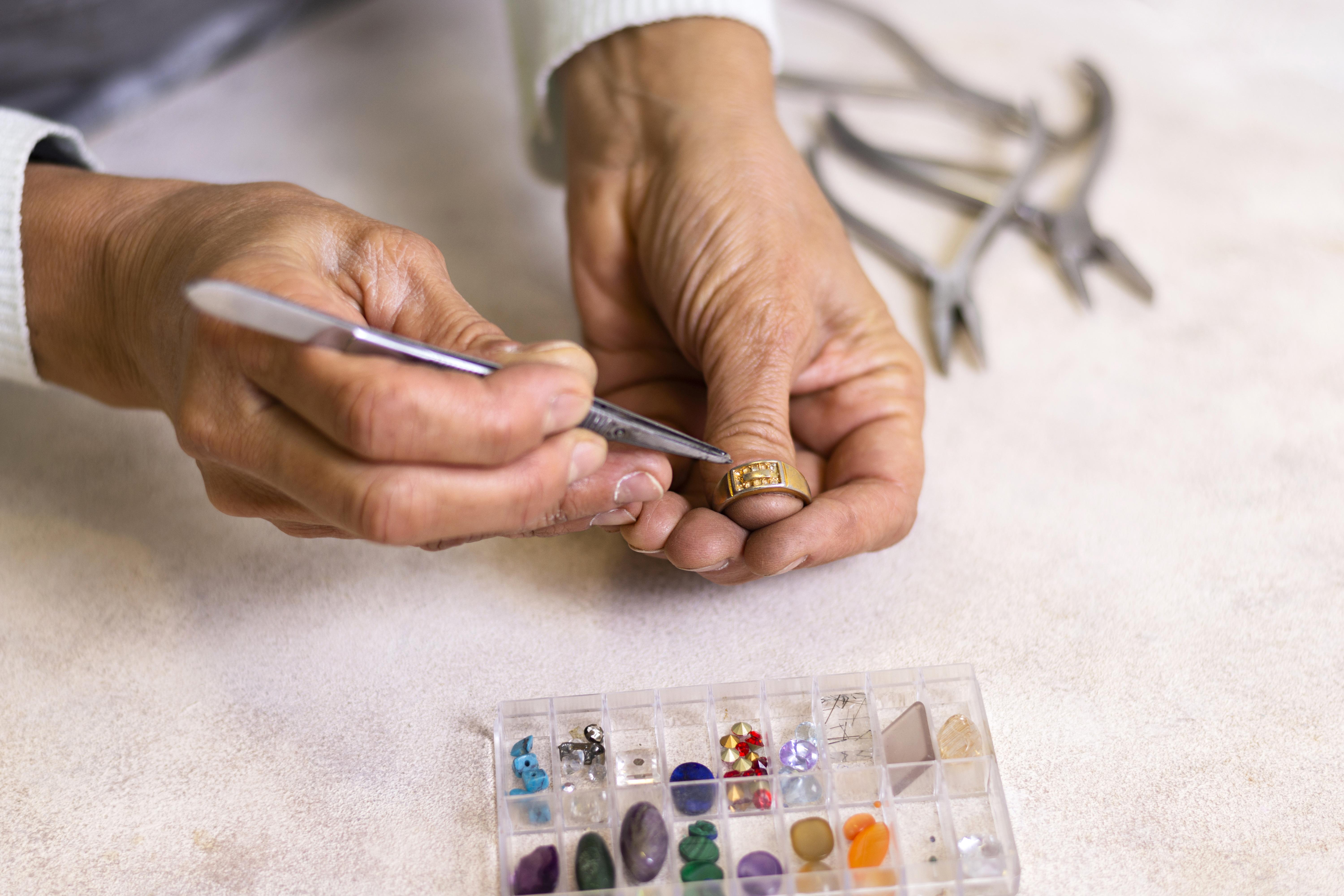 high-view-various-precious-stones